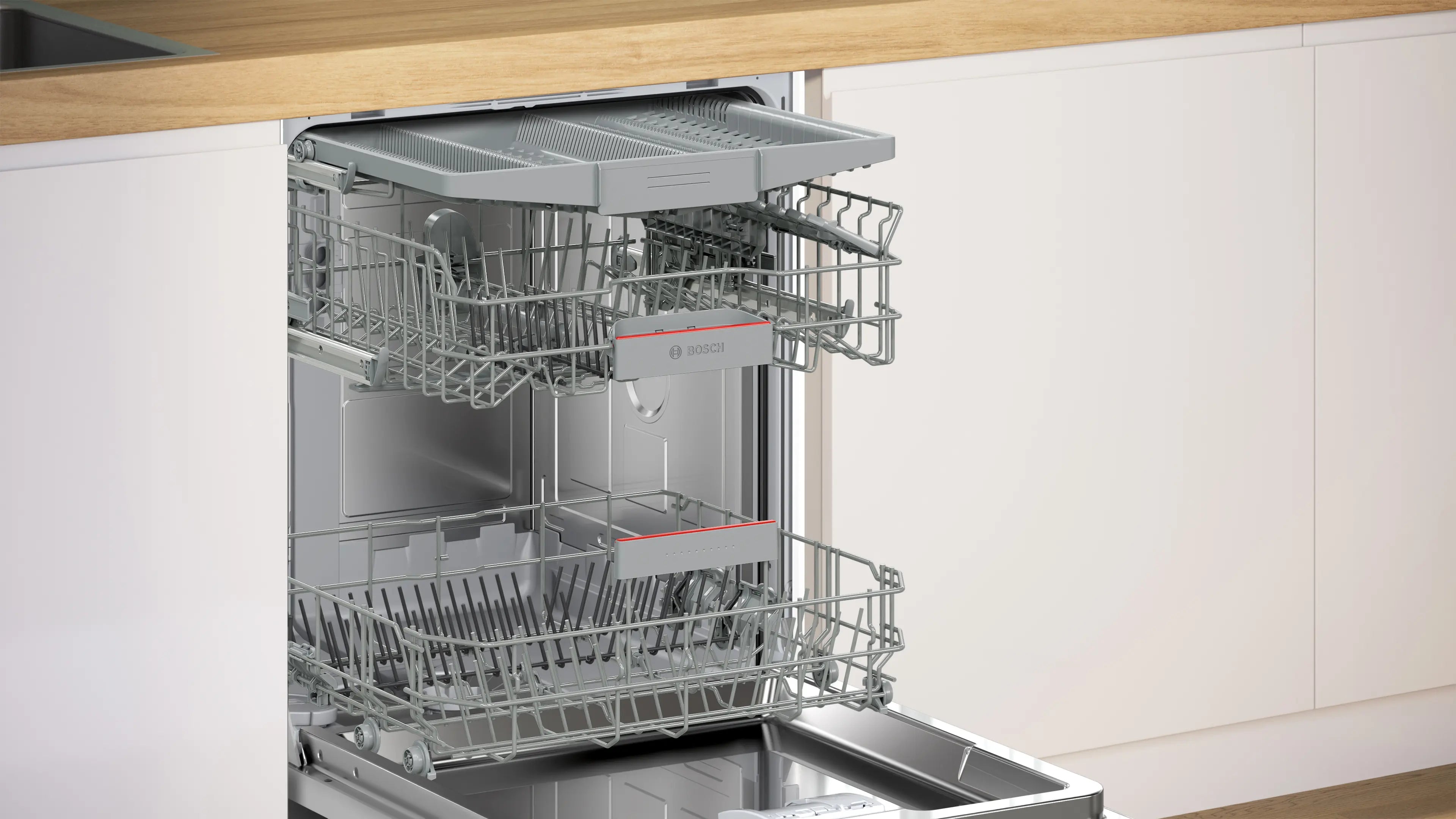 Bosch SMI4EVS08E semi-integrated dishwasher in stainless steel, further view 5