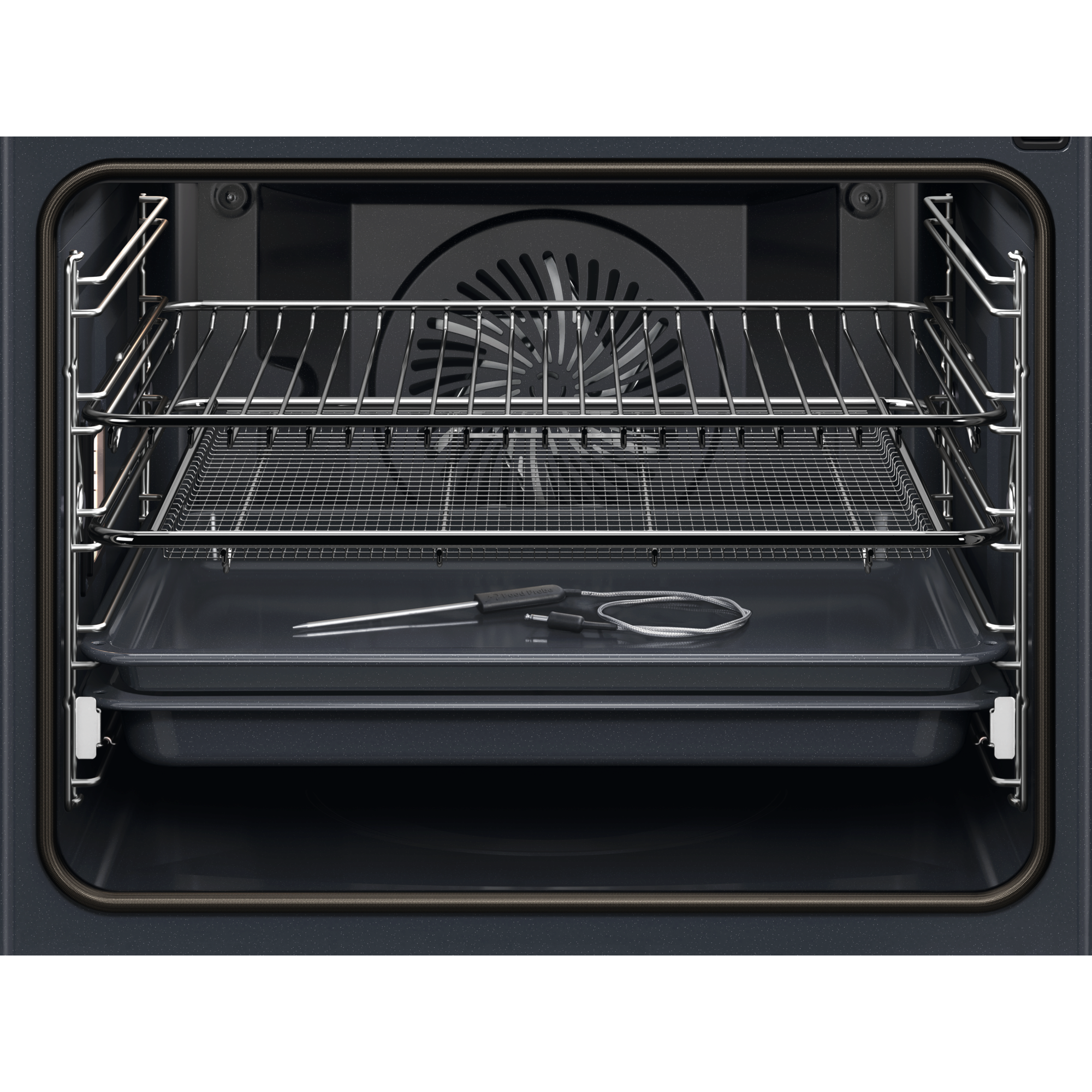 KODDP39H 71L oven cavity with shelves, baking tray and food probe