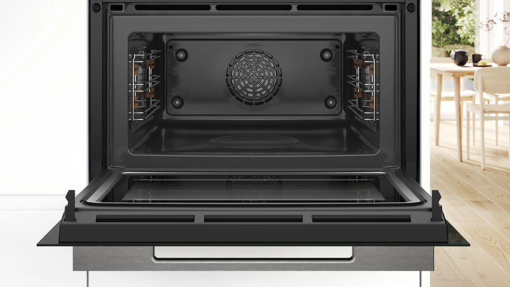 Bosch CMG7241B1 built-in compact oven with microwave function in black, further view 3
