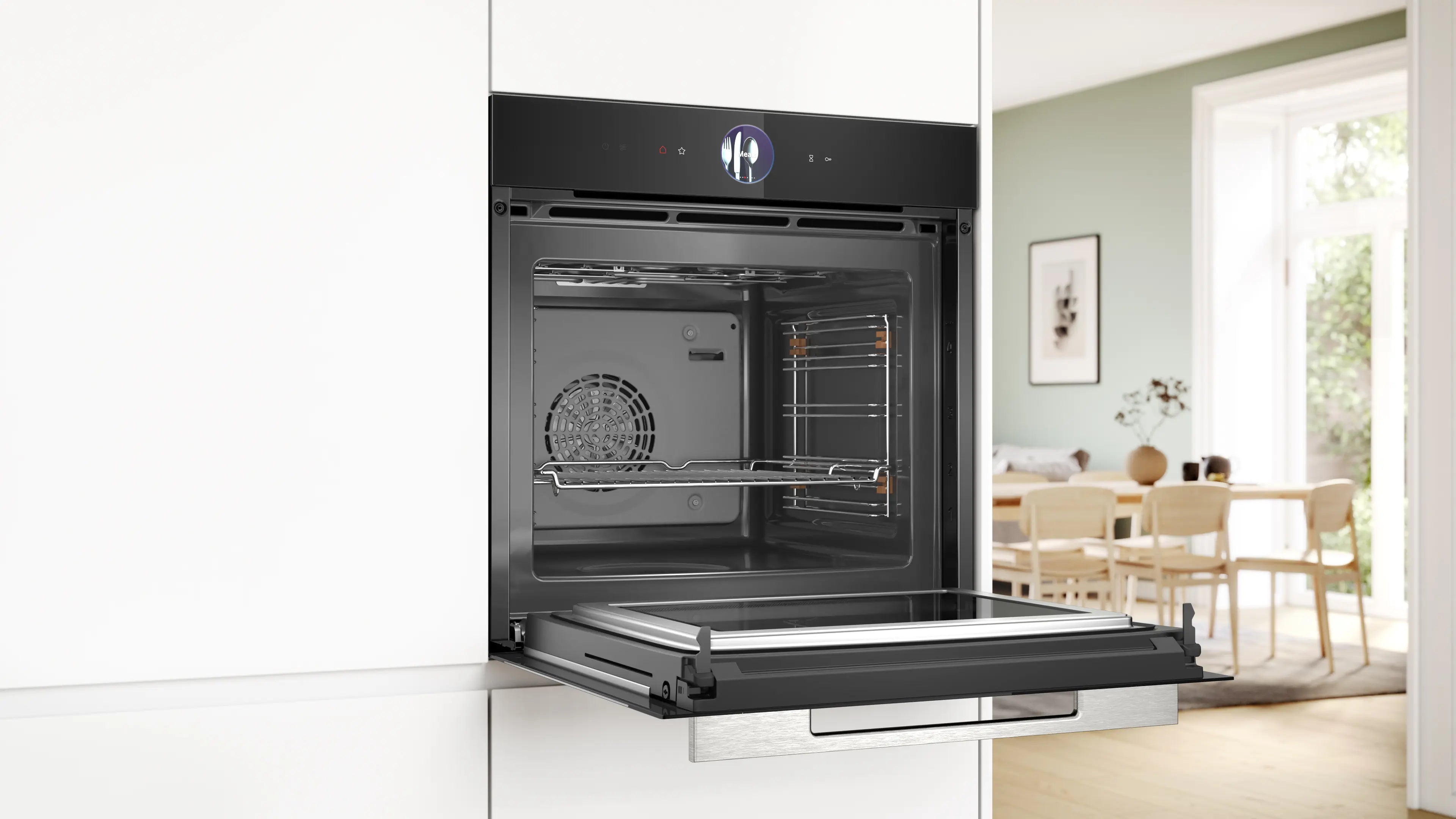 Bosch HMG7361B1 built-in oven with microwave function in black, further view 5