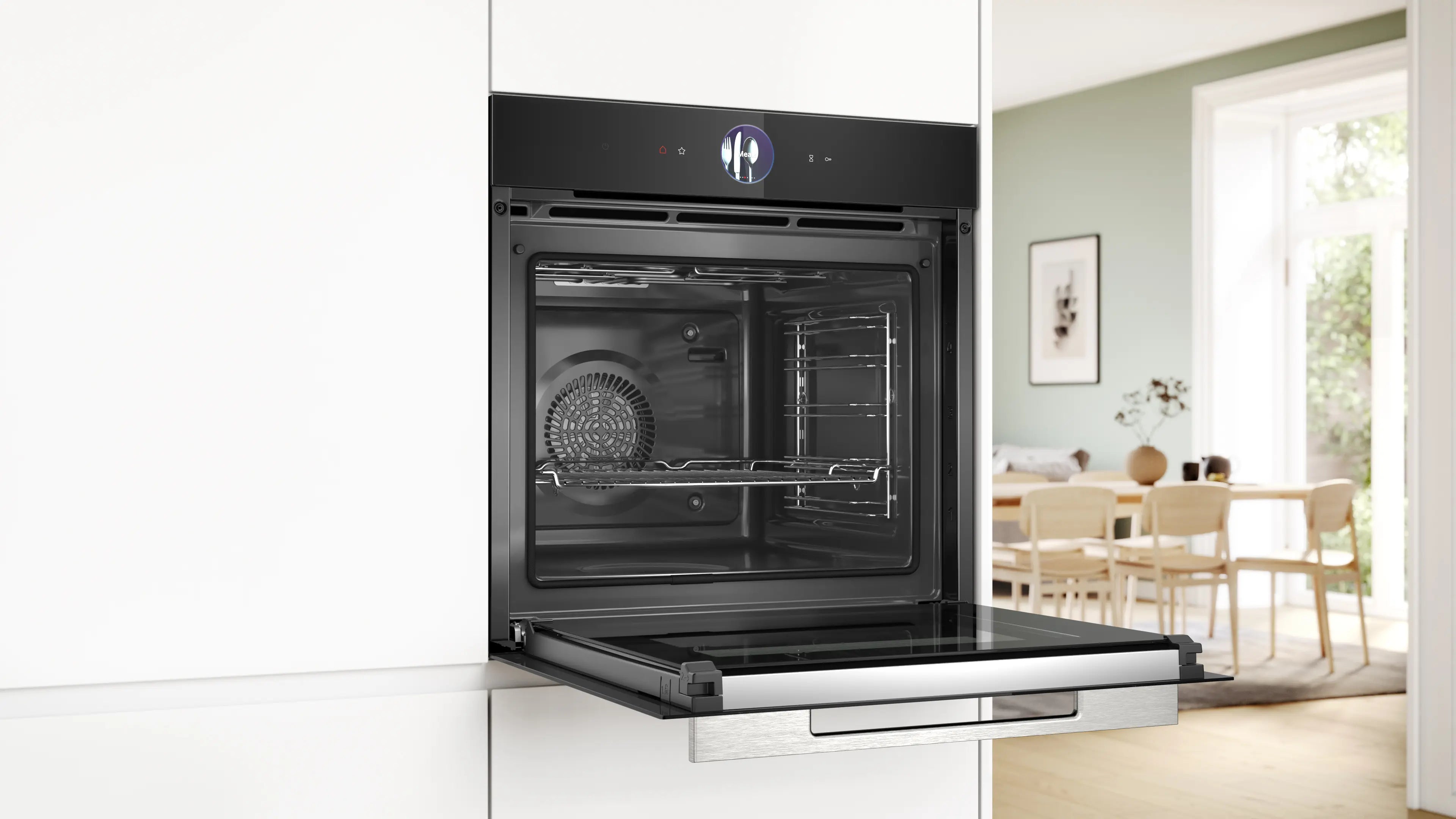 Bosch HBG7764B1B built-in oven in black, further view 5