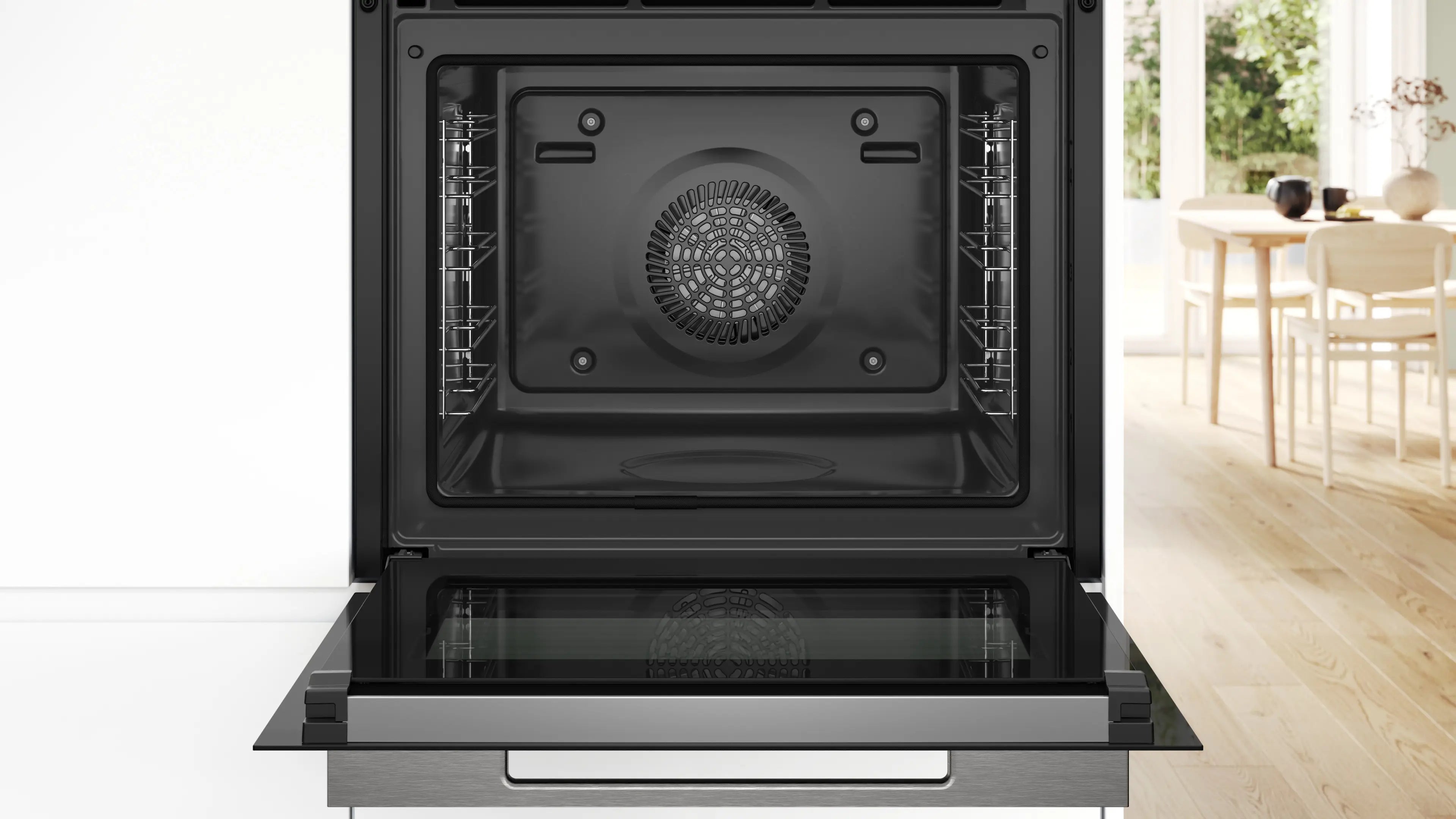Bosch HBG7764B1B built-in oven in black, further view 4