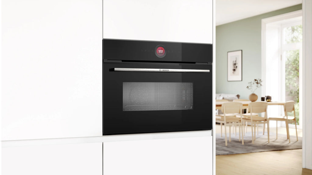 Bosch CMG7241B1 built-in compact oven with microwave function in black, further view 5