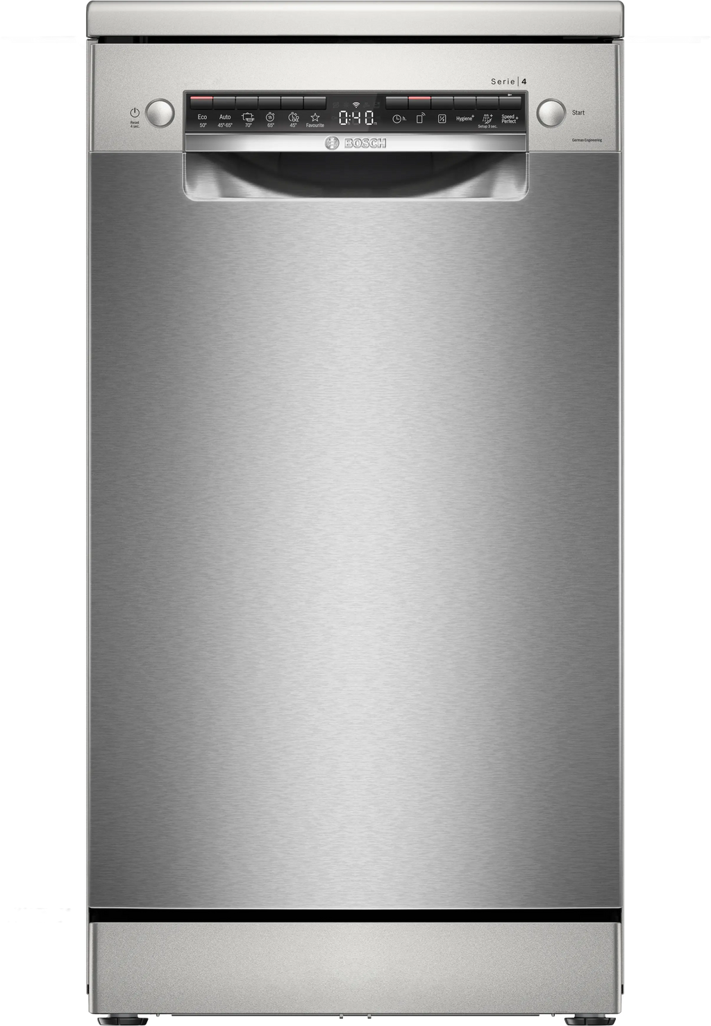 SPS4HMI64Q Series 4 Free-standing dishwasher 45 cm Brushed steel anti-fingerprint