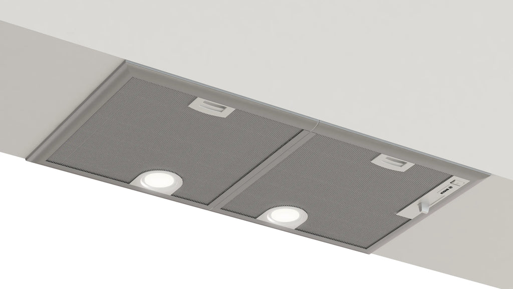 Bosch DHL755BM canopy cooker hood in silver metallic, 730 mm wide