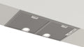 Bosch DHL755BM canopy cooker hood in silver metallic, 730 mm wide