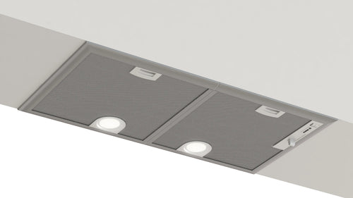 Bosch DHL755BM canopy cooker hood in silver metallic, 730 mm wide