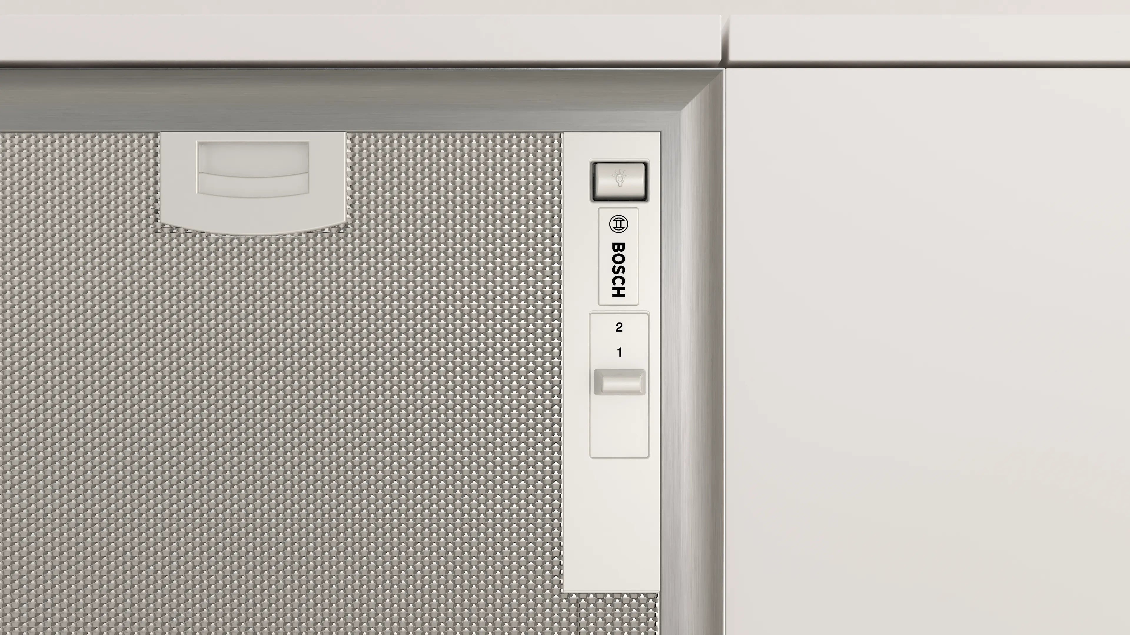 Bosch DHL755BM canopy cooker hood in silver metallic, further view 4