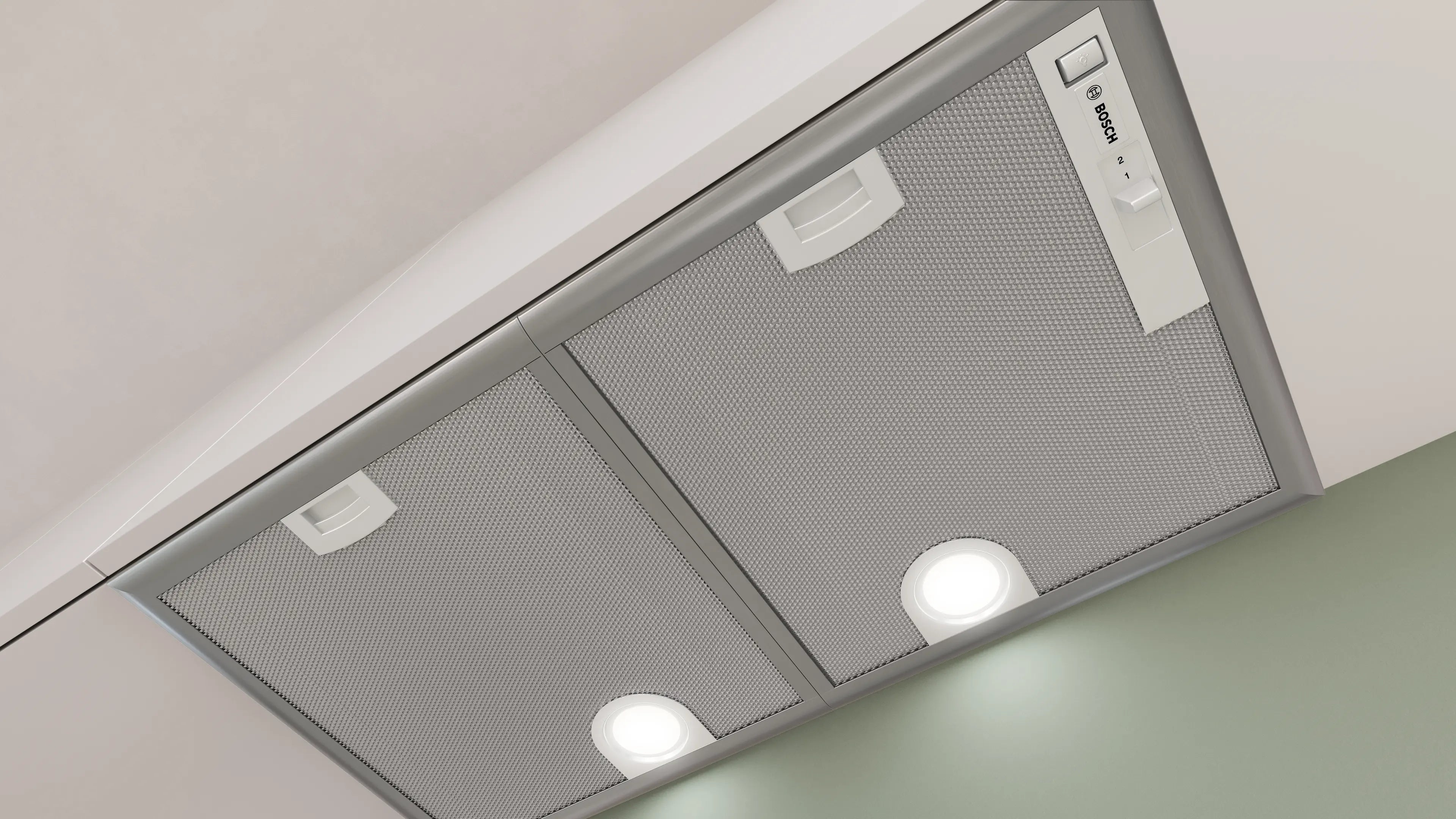 Bosch DHL755BM canopy cooker hood in silver metallic, further view 5