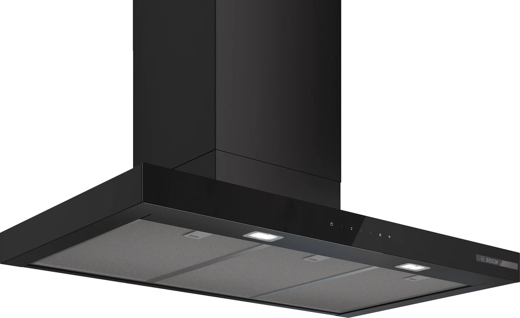 Bosch DWB97DN60B wall-mounted cooker hood in matt black, 898 mm wide