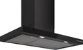 Bosch DWB97DN60B wall-mounted cooker hood in matt black, 898 mm wide