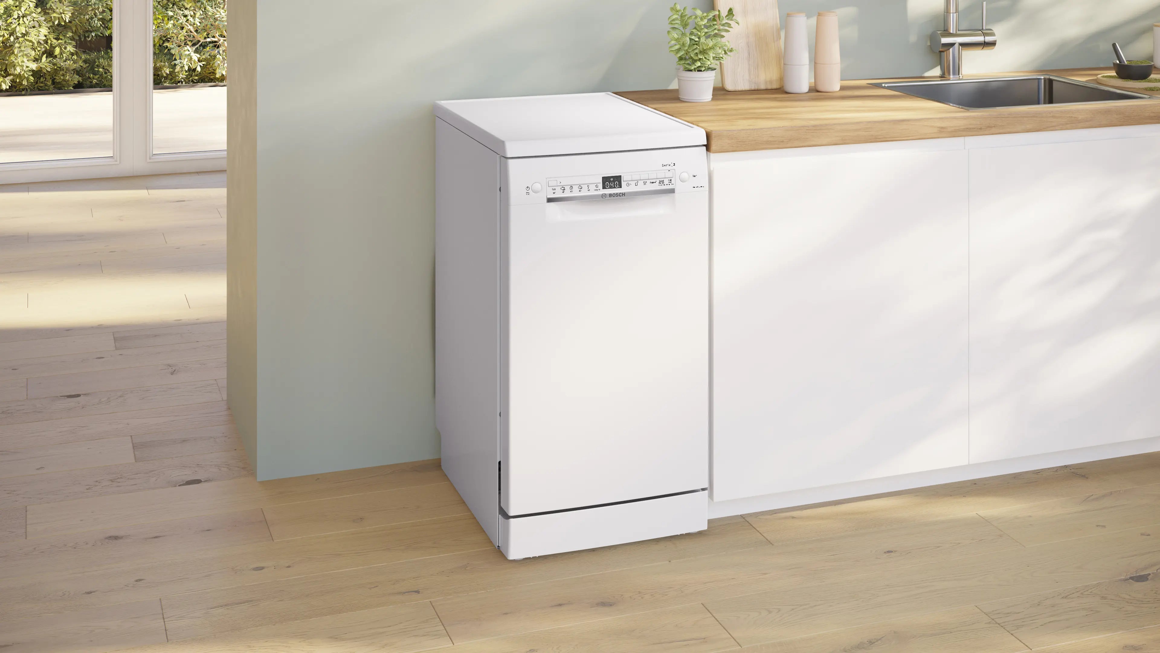 SPS2IKW55K Series 2 Free-standing dishwasher 45 cm White