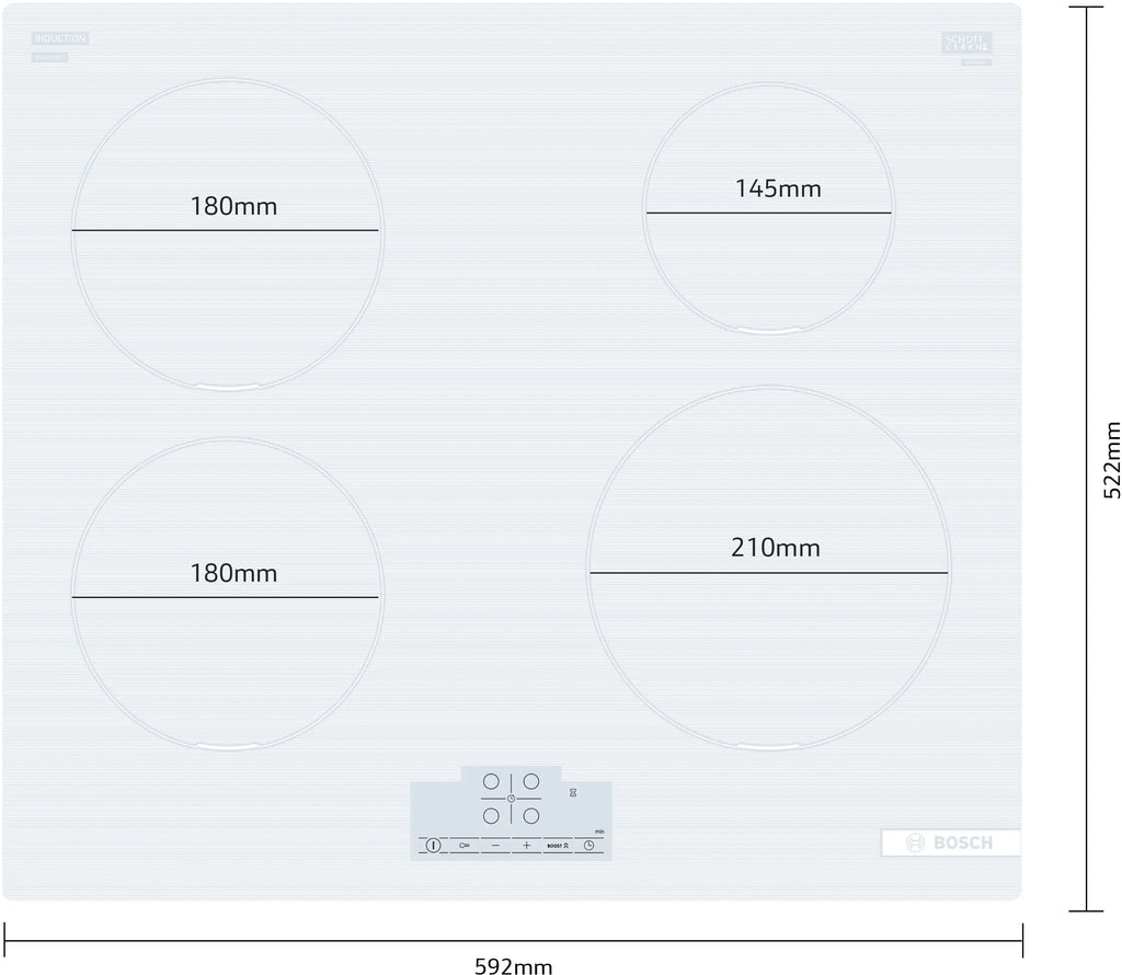 Bosch PUE612BB1J induction hob, further view 5