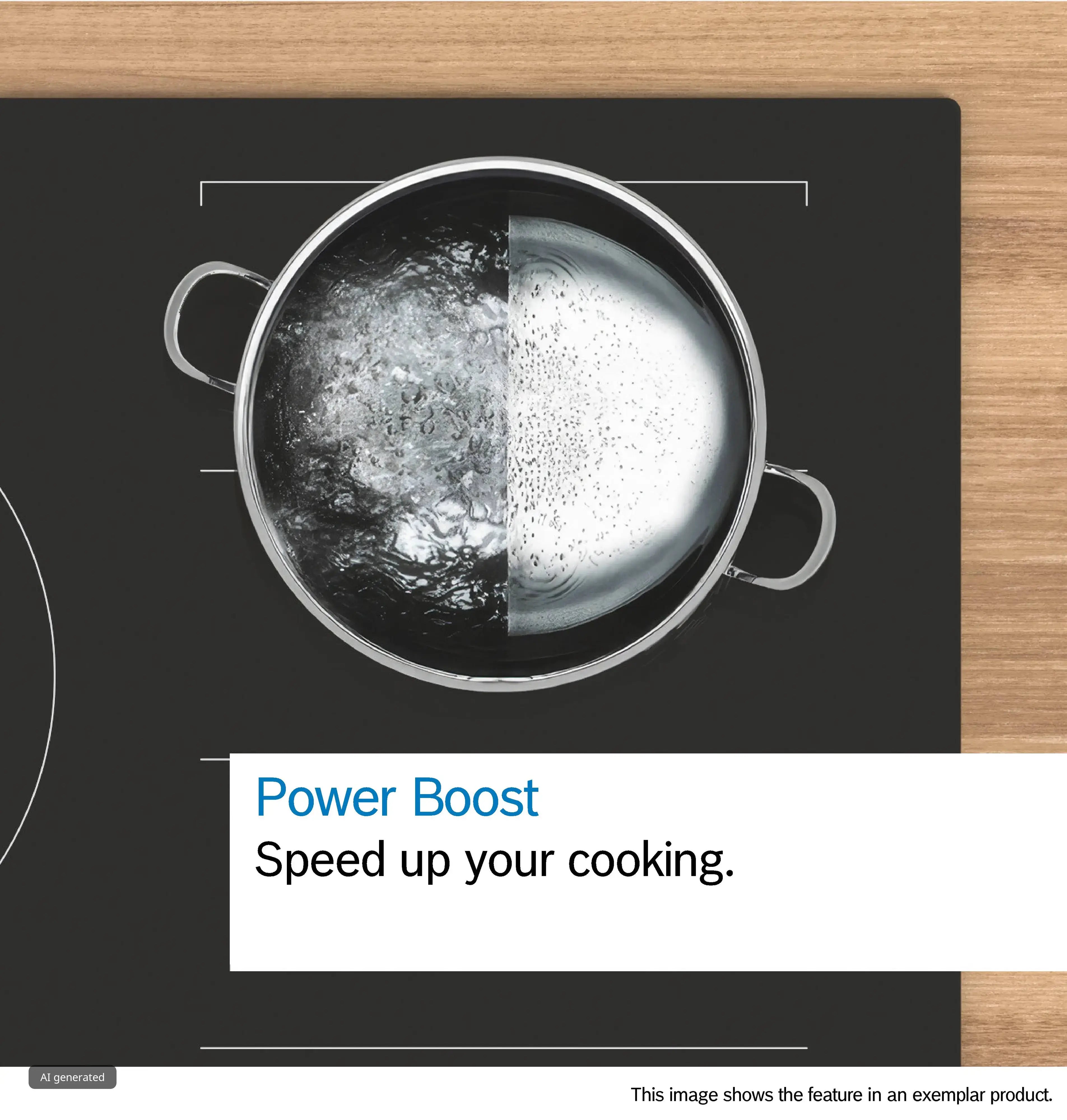 Bosch PIB375FB1E domino induction hob, surface mount with frame, further view 2