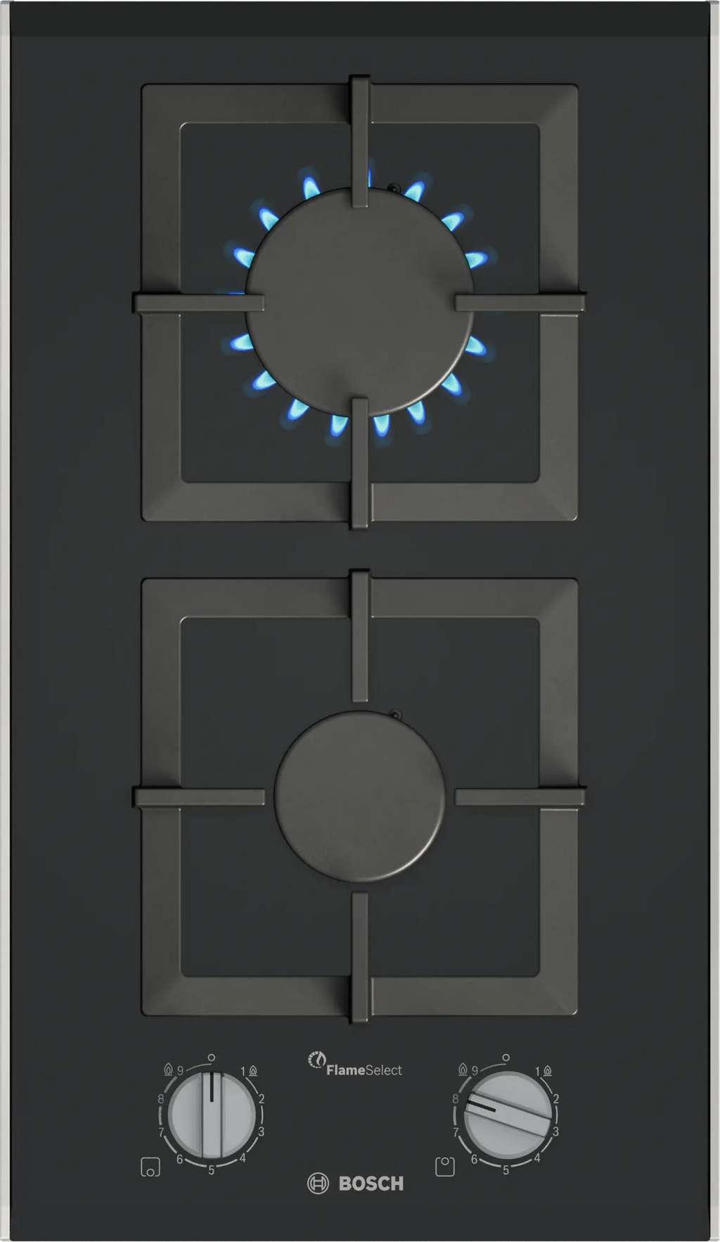 PRB3A6I40X Series 8 Domino gas hob 30 cm Ceramic, Black