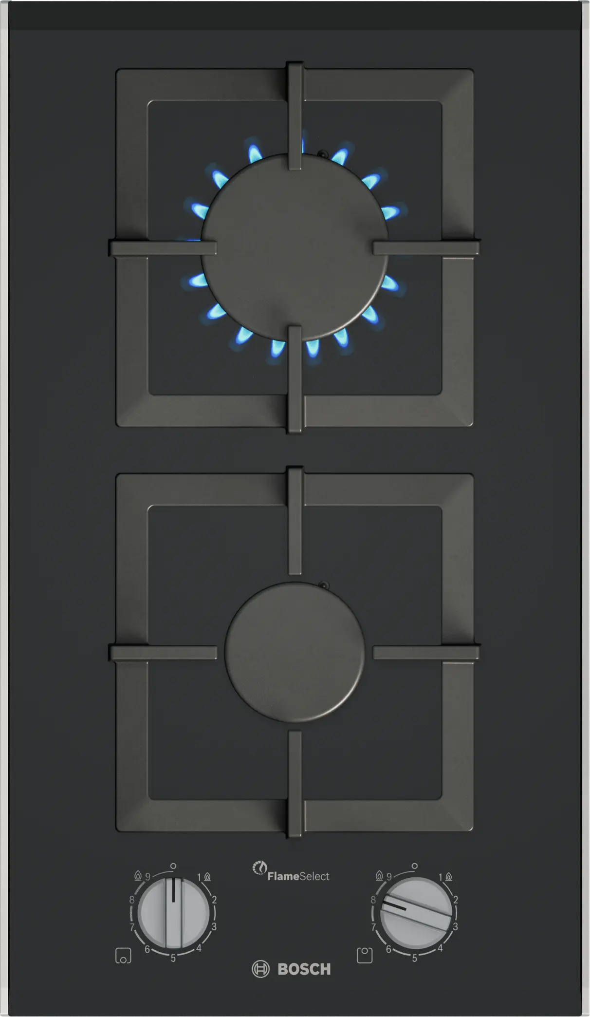 PRB3A6I40X Series 8 Domino gas hob 30 cm Ceramic, Black