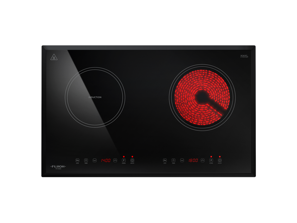 Fujioh FH-IC6020 hybrid hob with one induction and one ceramic zone, 700 mm wide