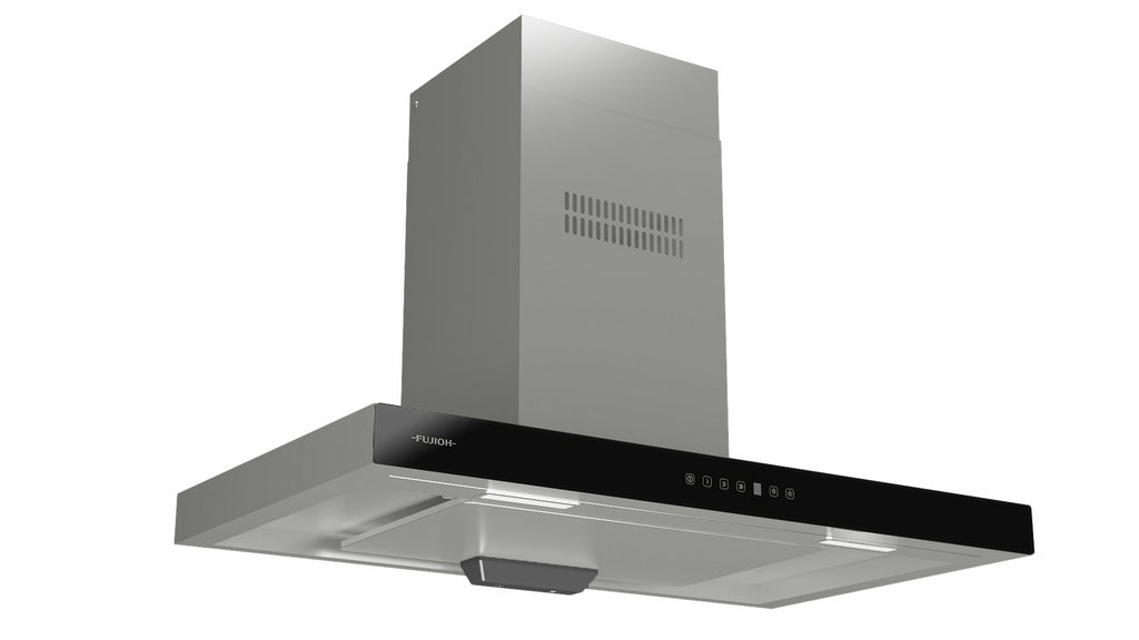 Fujioh FR-MT1990 chimney cooker hood with glass front panel, 900 mm wide