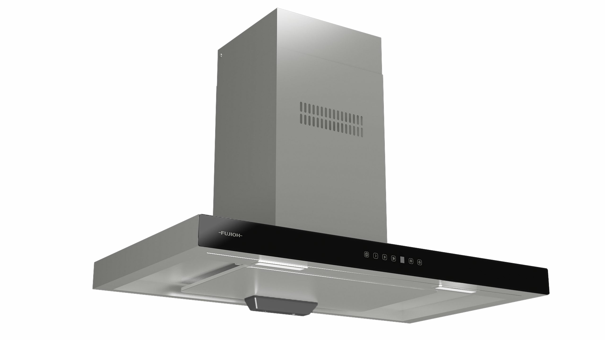 Fujioh FR-MT1990 chimney cooker hood with glass front panel, 900 mm wide