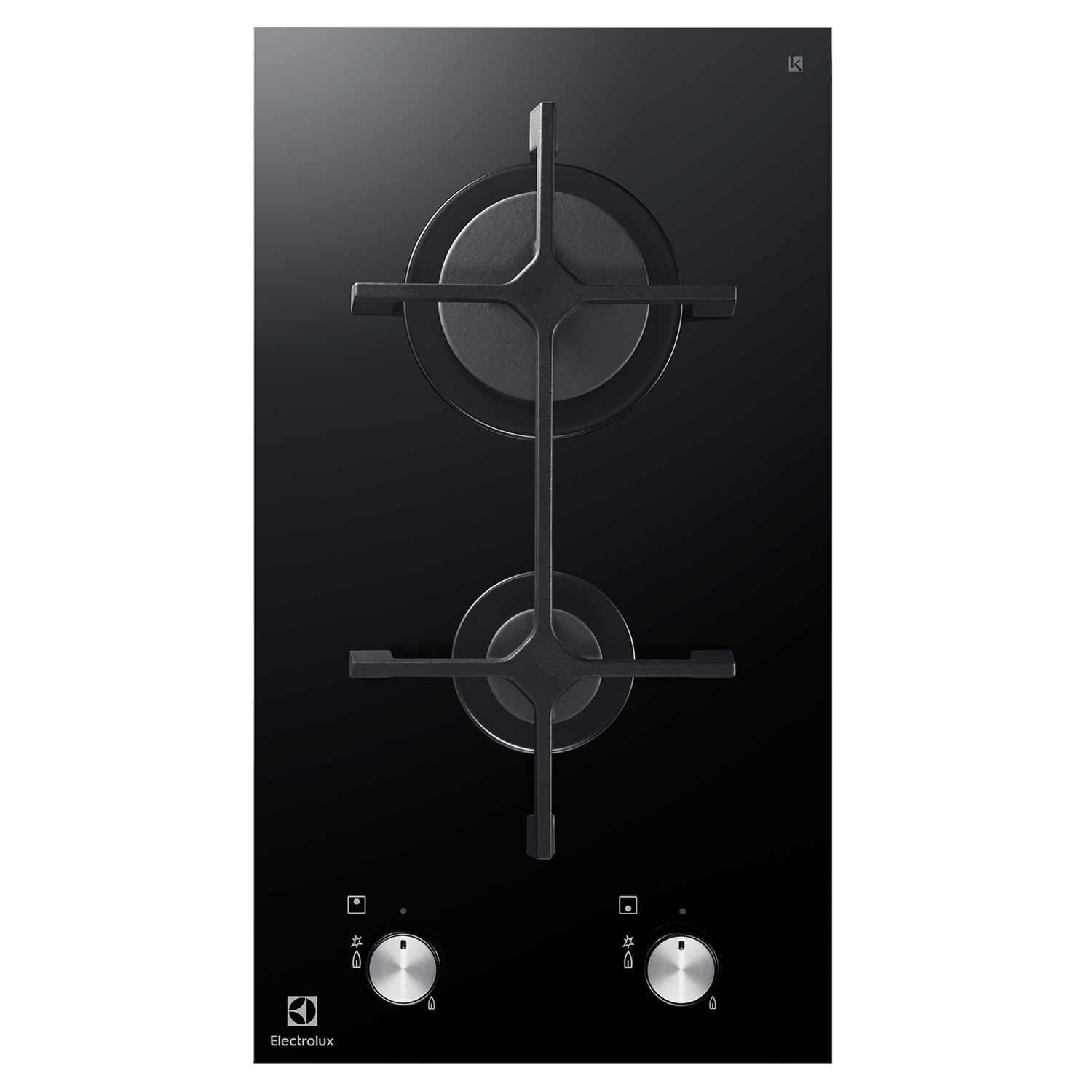 Electrolux EGC3320NOK two-burner domino gas hob, 290 mm wide