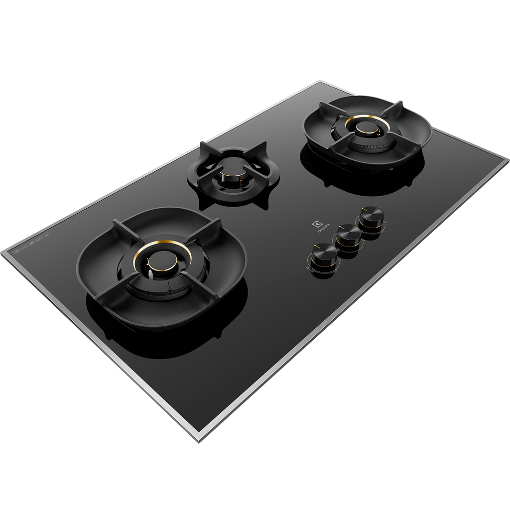 Electrolux EHG9350BEP three-burner built-in gas hob, further view 3