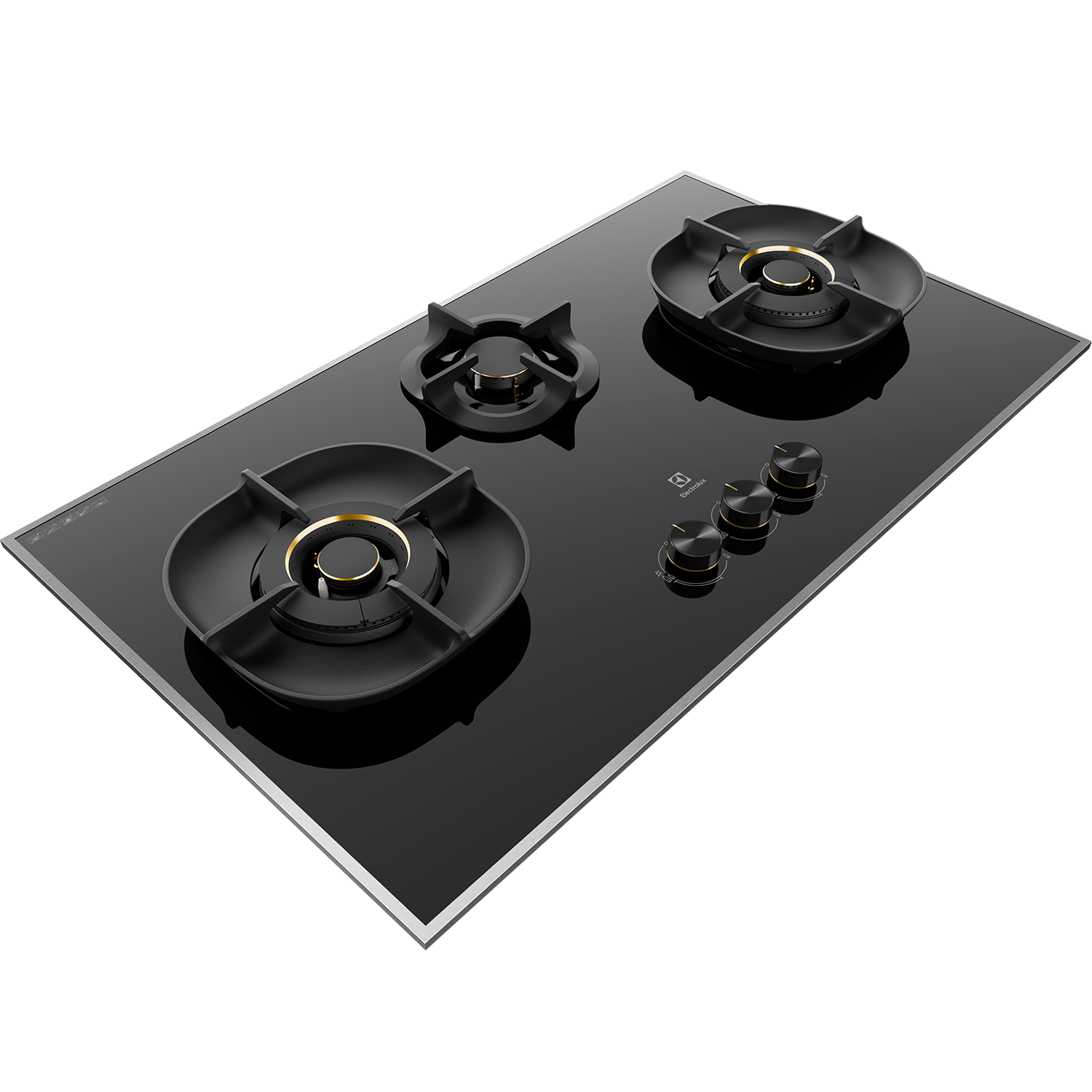 Electrolux EHG9350BEP three-burner built-in gas hob, further view 3