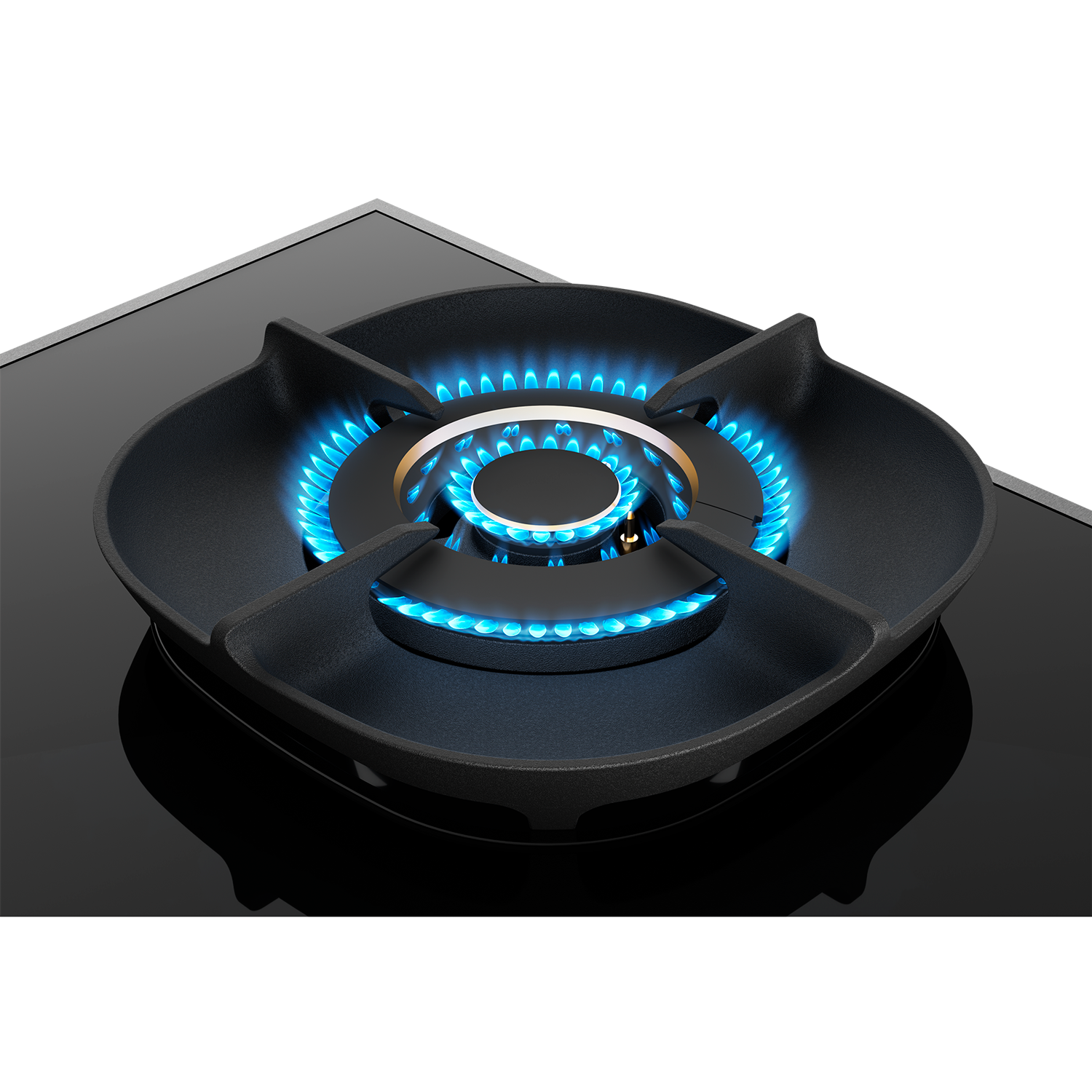 Electrolux EHG9350BEP three-burner built-in gas hob, further view 4