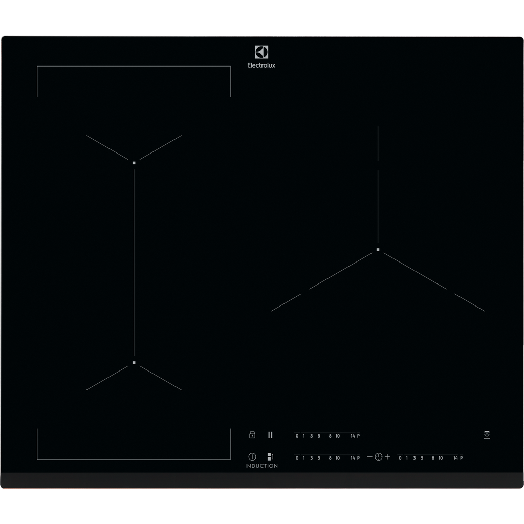 EIV63343 60cm 600 Series built-in induction hob with 3 cooking zones
