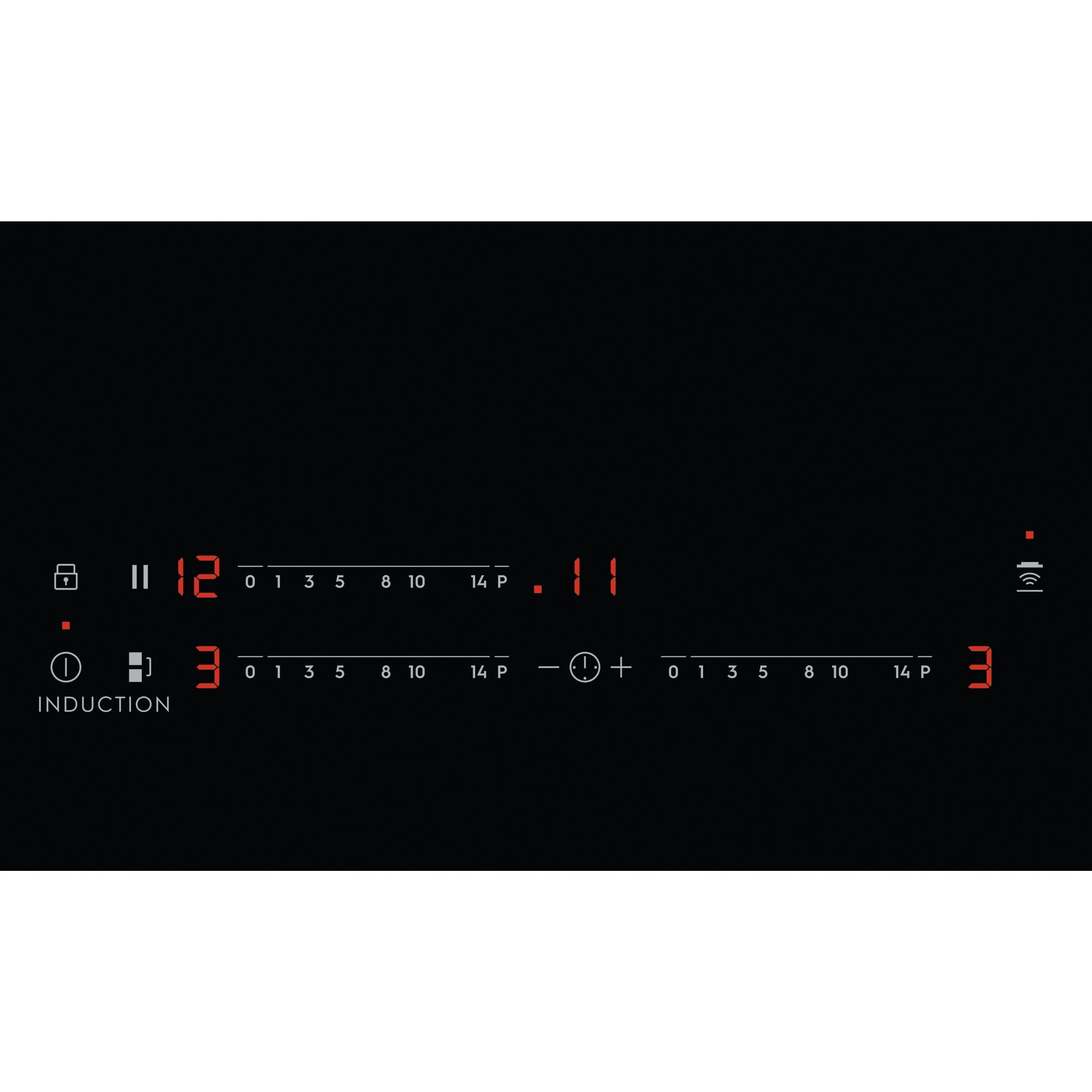 EIV63343 60cm 600 Series built-in induction hob with 3 cooking zones