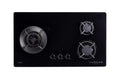 Fujioh FH-GS5030 SVGL three-burner gas hob in glass, 880 mm wide