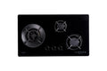 Fujioh FH-GS5035 SVGL three-burner gas hob in glass, 780 mm wide