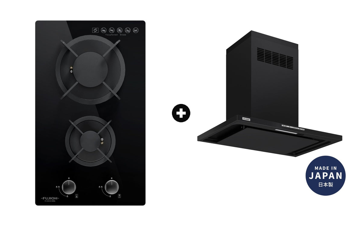Fujioh Bundle — FH-GS2525 Domino Hob + FR-CL1890 Chimney Hood