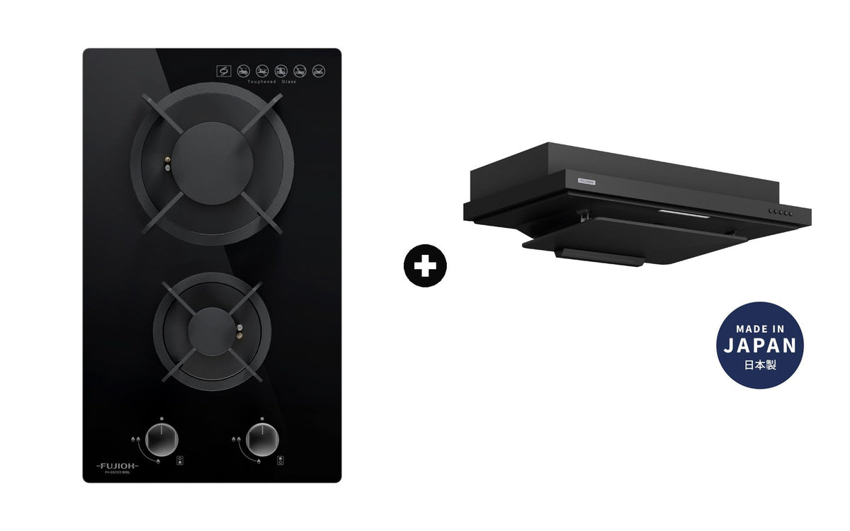 Fujioh Bundle — FH-GS2525 Domino Hob + FR-FS2290 Slim Hood