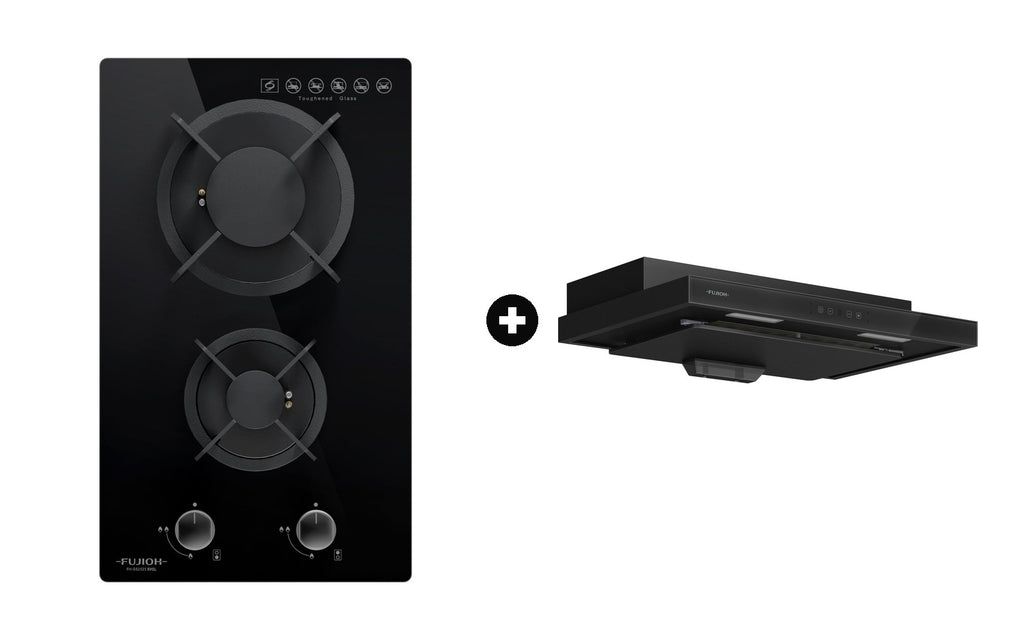 Fujioh Bundle — FH-GS2525 Domino Hob + FR-MS2370 Slim Hood