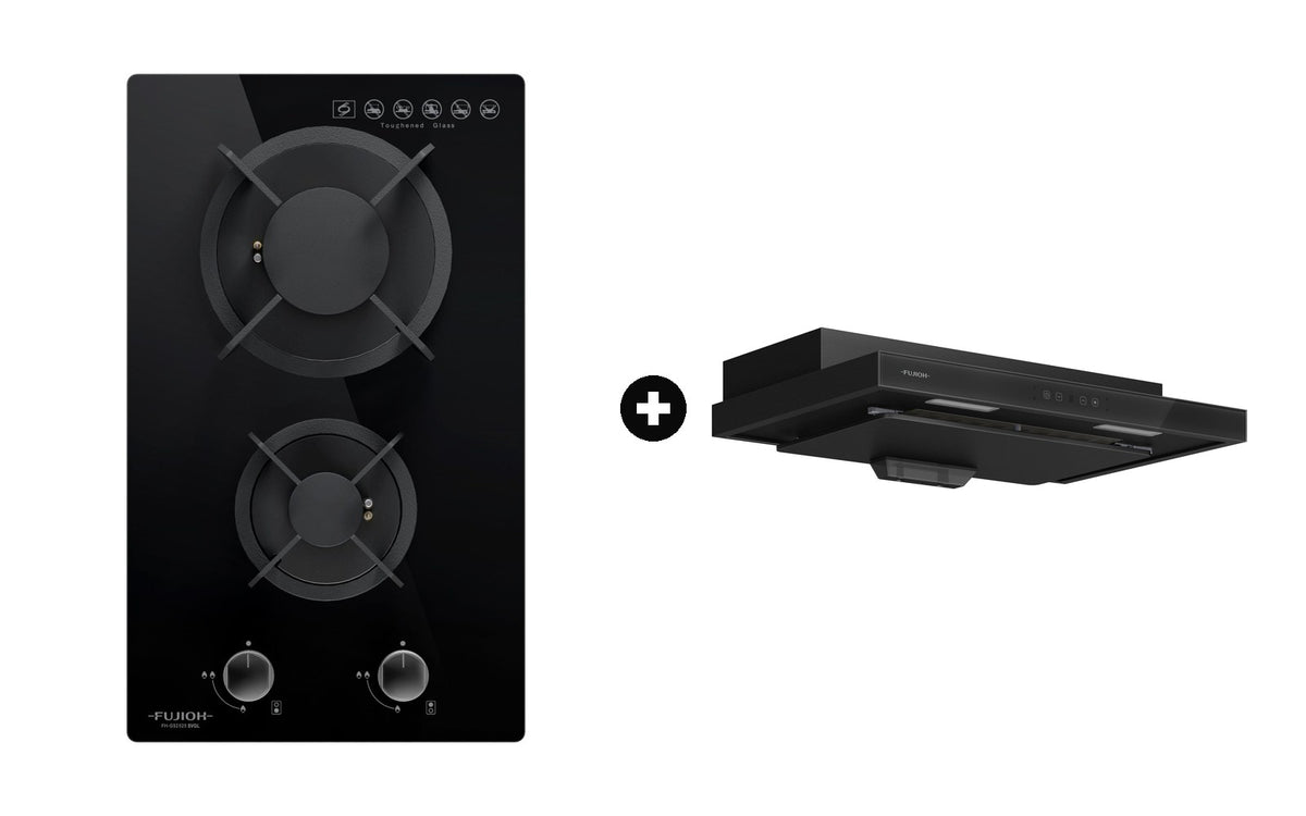 Fujioh Bundle — FH-GS2525 Domino Hob + FR-MS2370 Slim Hood