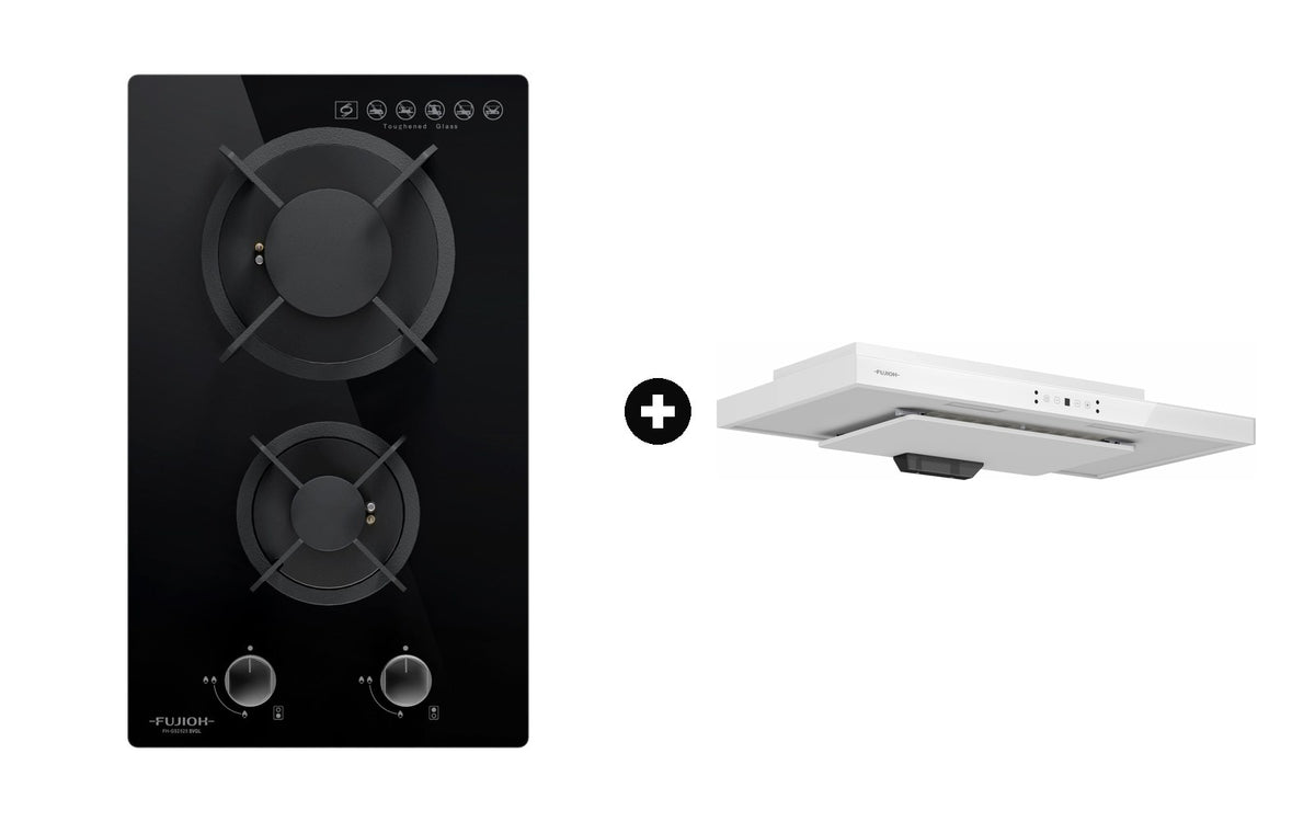 Fujioh Bundle — FH-GS2525 Domino Hob + FR-MS2390 Slim Hood