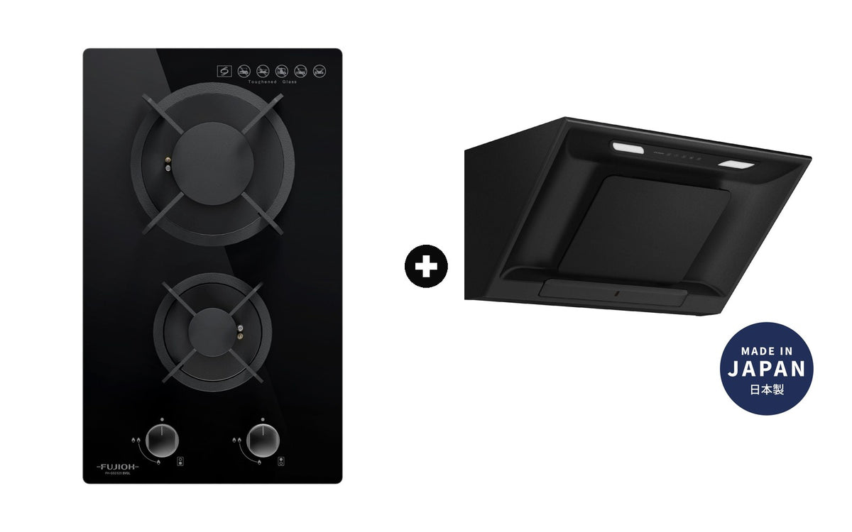 Fujioh Bundle — FH-GS2525 Domino Hob + FR-SC2090 Inclined Hood