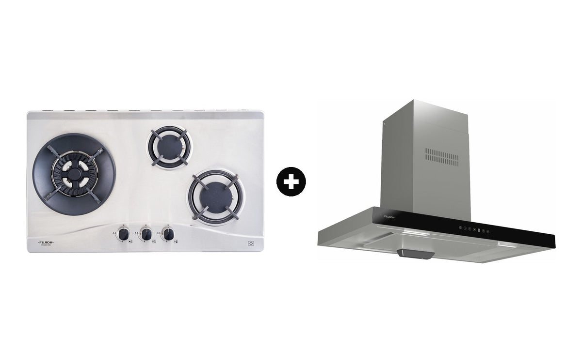 Fujioh Bundle — FH-GS5035 Gas Hob + FR-MT1990 Chimney Hood