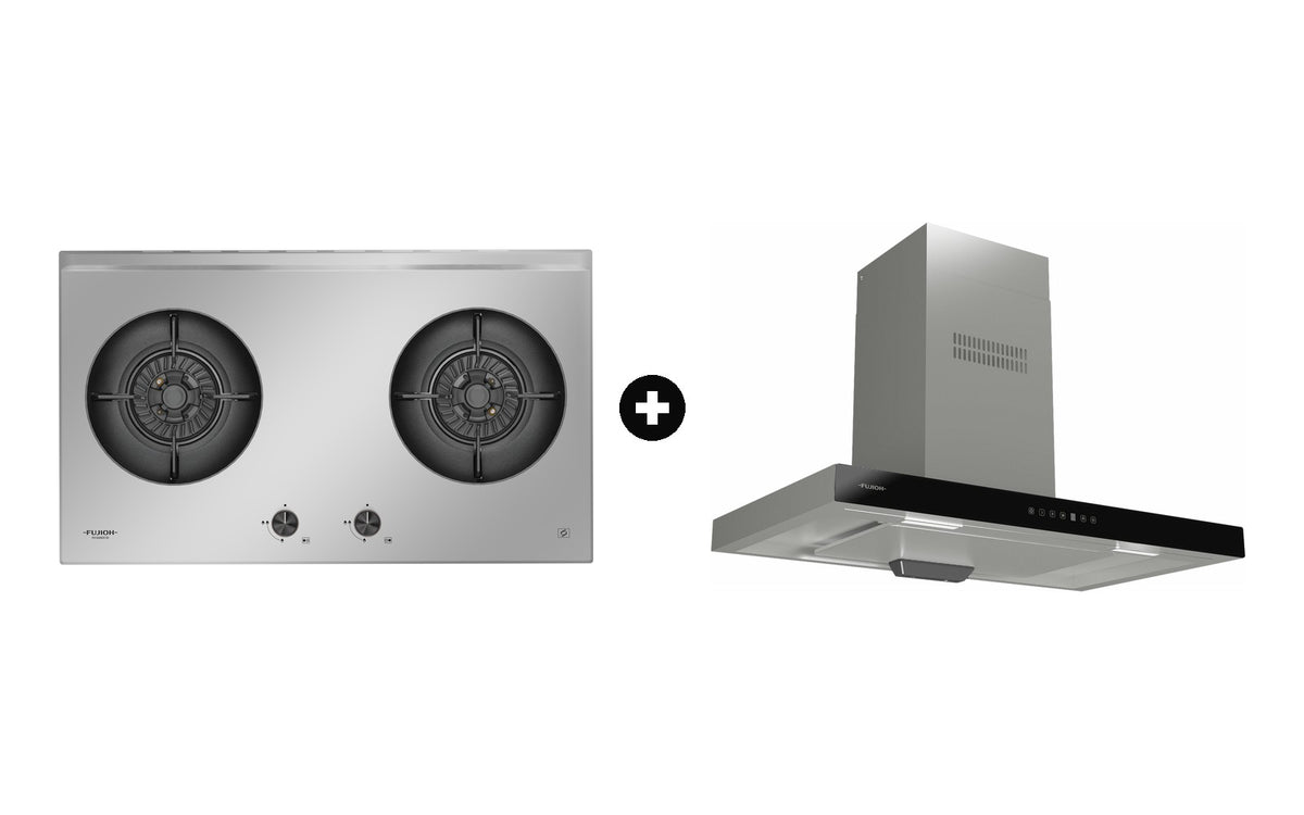 Fujioh Bundle — FH-GS6820 Gas Hob + FR-MT1990 Chimney Hood