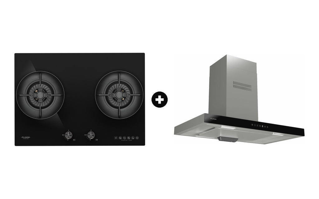 Fujioh Bundle — FH-GS6827 Gas Hob + FR-MT1990 Chimney Hood