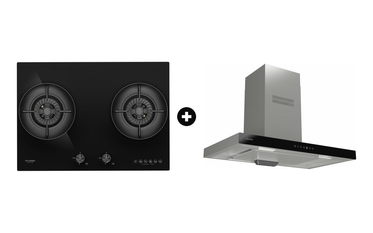 Fujioh Bundle — FH-GS6827 Gas Hob + FR-MT1990 Chimney Hood