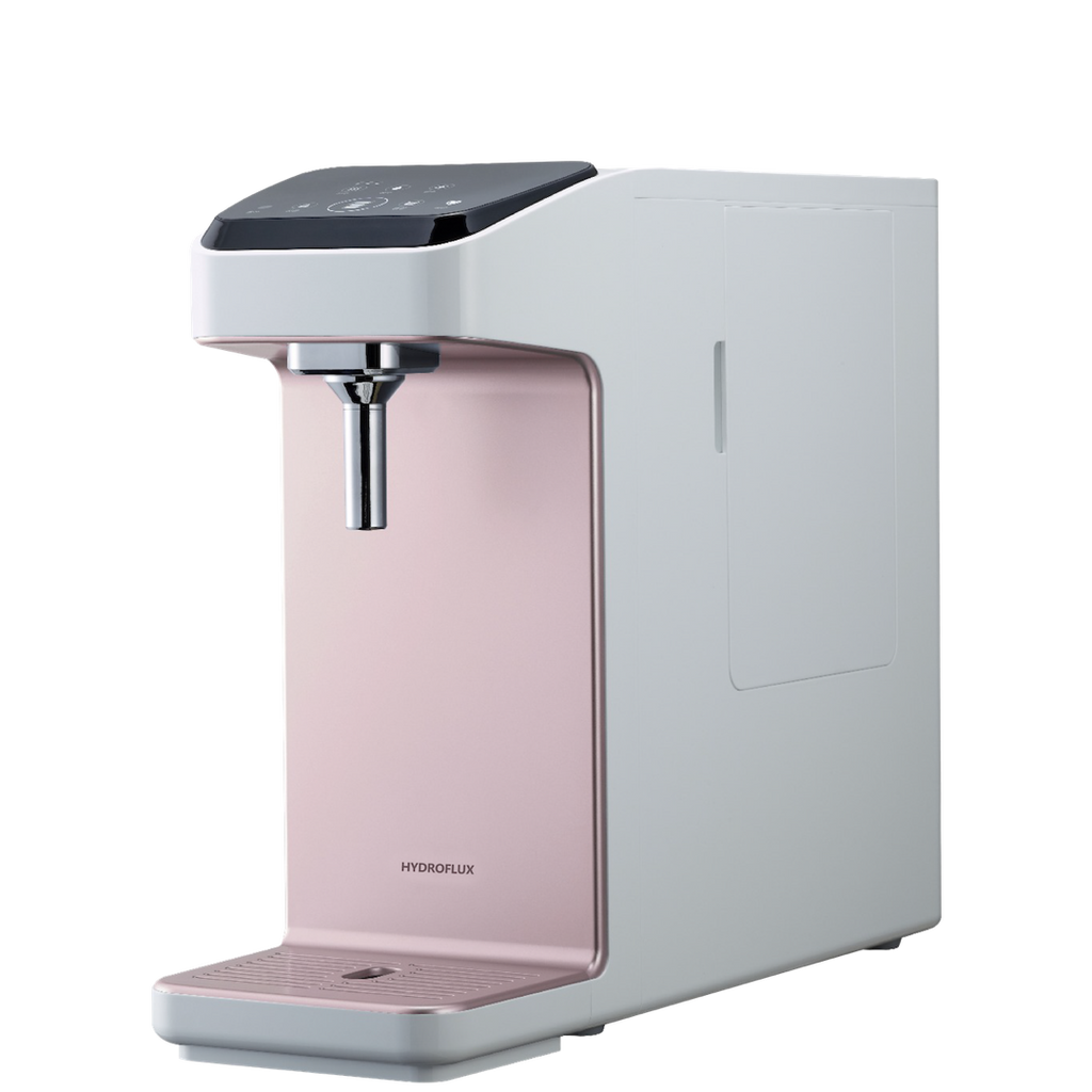 Hydroflux H2300 slim tankless water purifier in Rose Gold