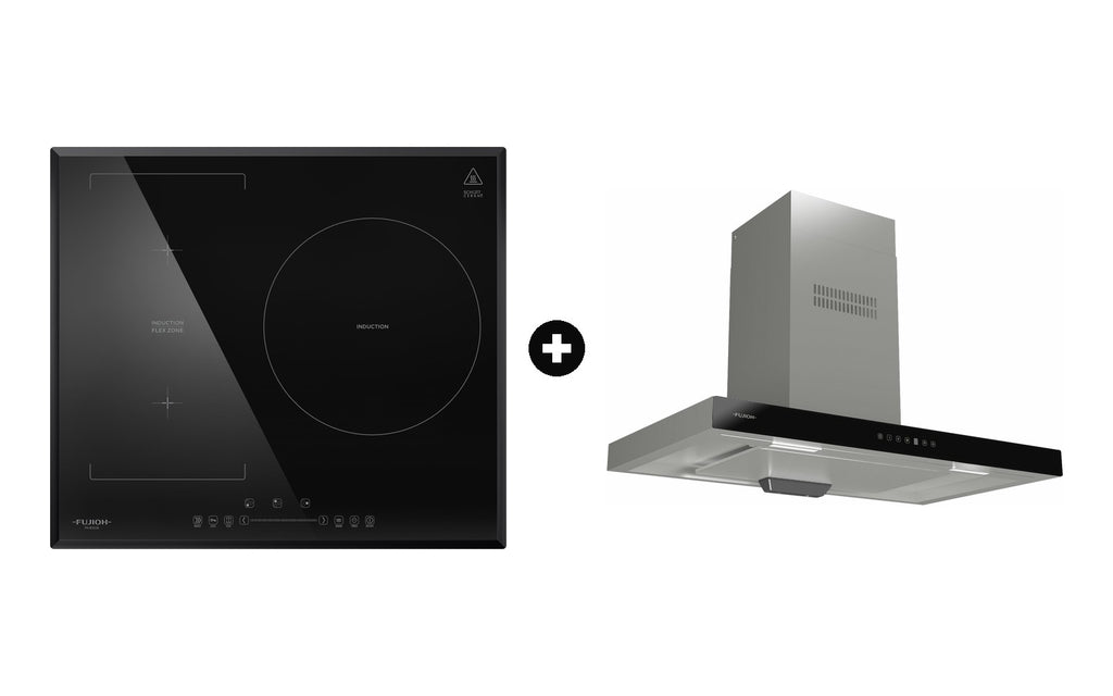 Fujioh Bundle — FH-ID3530 Flex Induction Hob + FR-MT1990 Chimney Hood