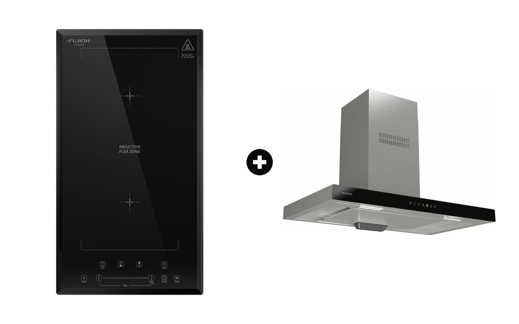Fujioh Bundle — FH-ID5228 Flex Induction Hob + FR-MT1990 Chimney Hood