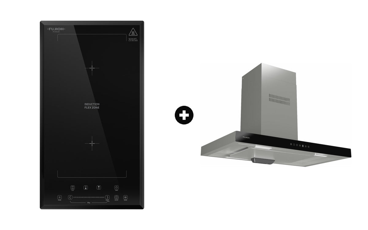 Fujioh Bundle — FH-ID5228 Flex Induction Hob + FR-MT1990 Chimney Hood
