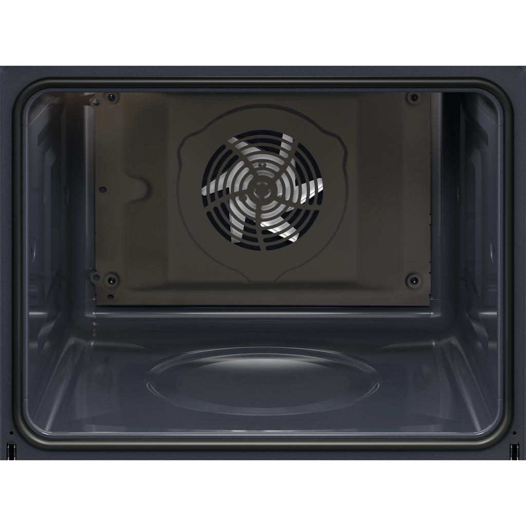 Electrolux KOFBC38H 60 cm 500 SurroundCook built-in single oven, 72 L, interior view of the empty cavity showing the rear fan cover