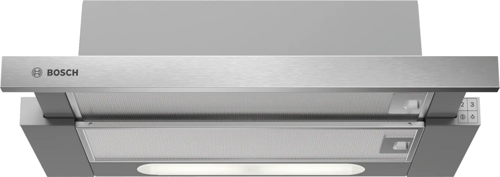 Bosch DHI623GSG telescopic cooker hood in stainless steel, 598 mm wide