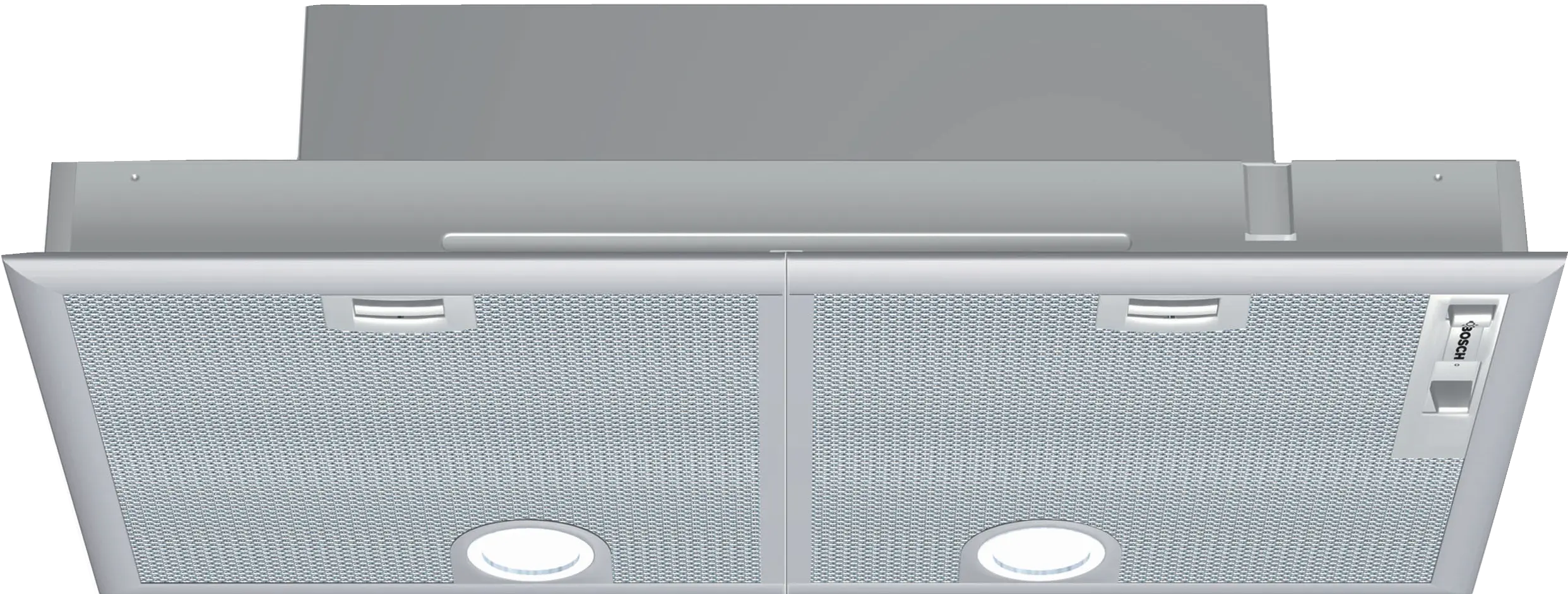 Bosch DHL755BL canopy cooker hood in silver metallic, 730 mm wide