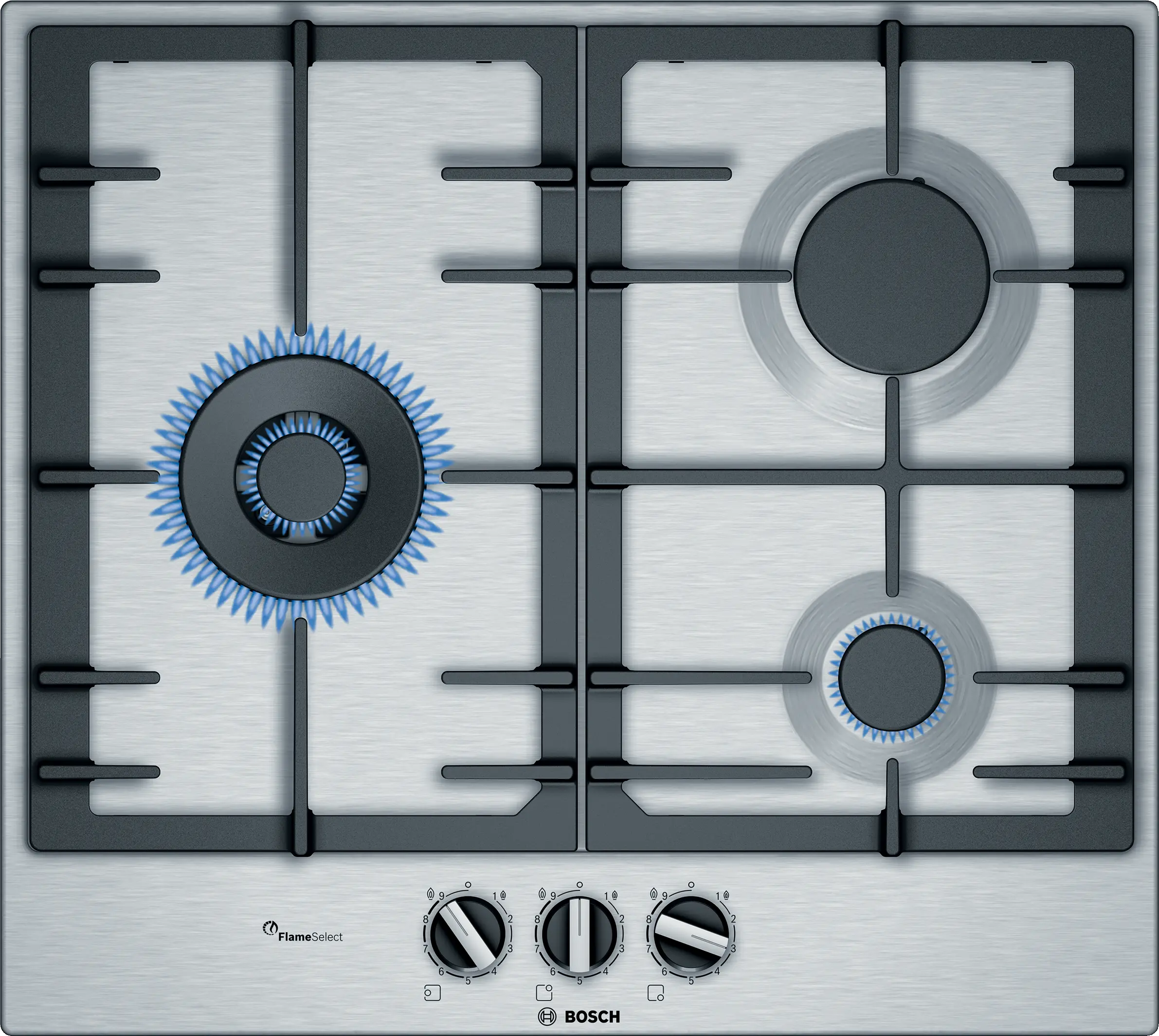 PCC6A5B90 Series 6 Gas hob 60 cm Stainless steel