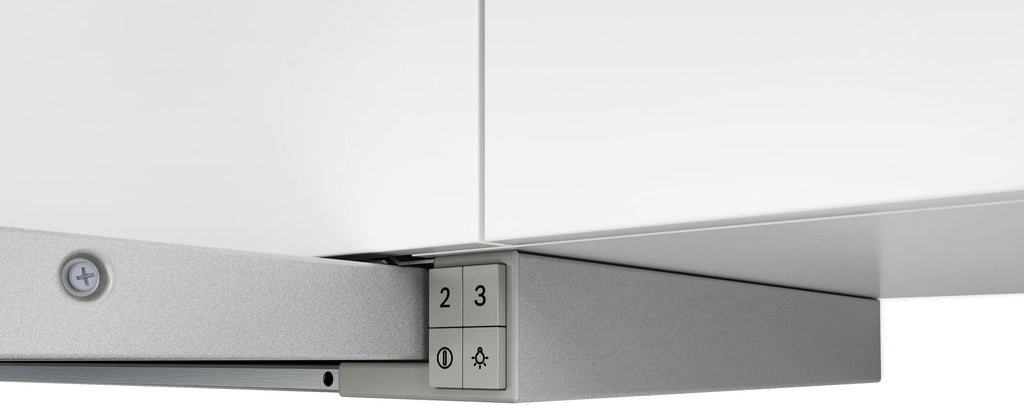Bosch DFT63AC50 telescopic cooker hood in silver, further view 2
